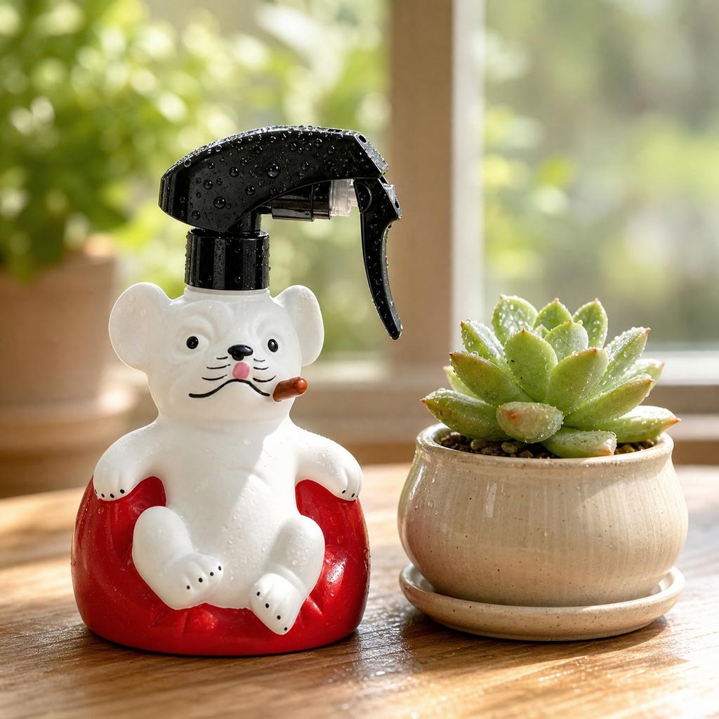 Cute Dog-Shaped Watering Can for Plants, Fine Mist Spray Bottle for Indoor Garden, Press-Type Plant for Succulents, Flowers, and Houseplants