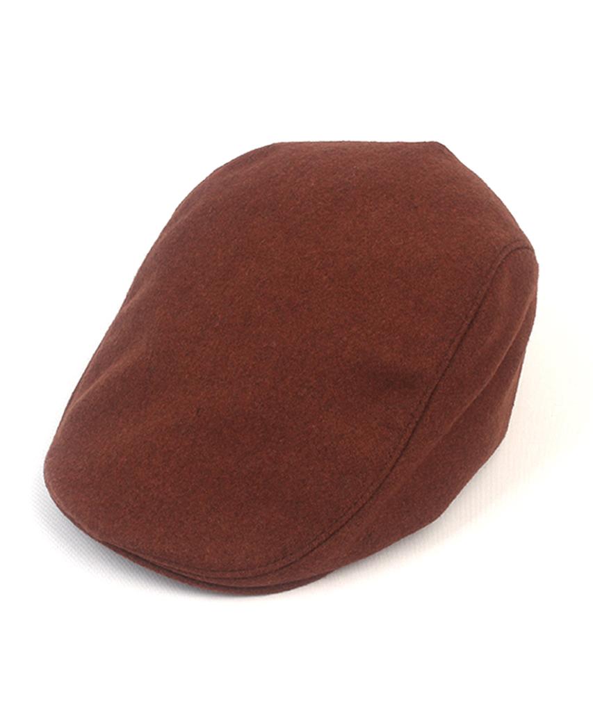 Simple Wool Brown Hunting Cap