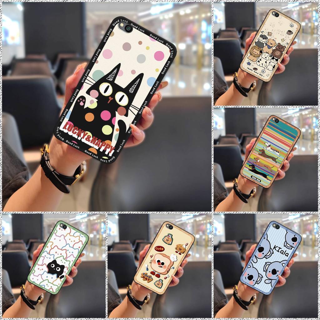 Cartoon Full Wrap Phone Case For Xiaomi Redmi GO Cute Protective Shockproof Silicone Graffiti Anti-knock Dirt-resistant