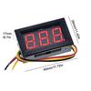AU 0.56IN Volt Instrument Tool 2 Wire Voltage Gauge Meter DC 5-120V (Red)