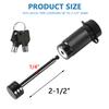 Trailer Hitch Coupler Lock Pin 1/4" Small Trailer Anti-Theft Trailer Hitch Connector Hitch Locks 2-1/2 Inch Wide RV Accessoriesv