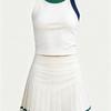 Yoga Clothes, Tennis Skirt, Sports Quick-Dry Skirt, Lined Fitness Skirt, Pickleball Skirt, One-Piece Cup Vest Set