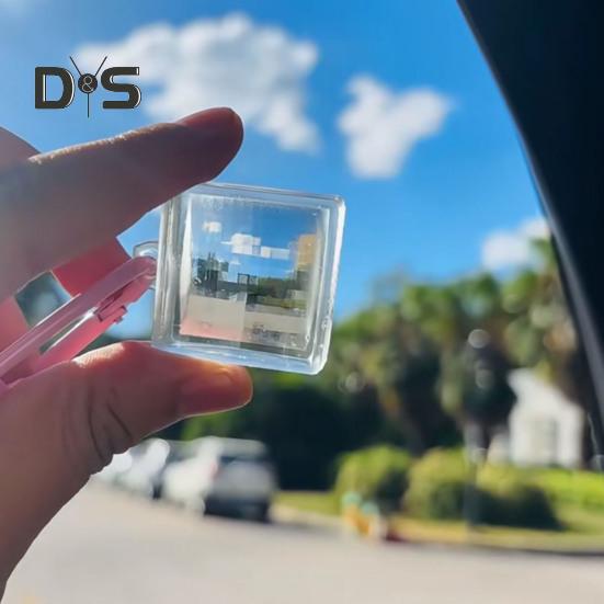 Pixel Style Acrylic Pendant Compact Keychain for Bags Cars Transparent Pixel Art Design Hang On Backpacks Handbags Cell Phones Charm