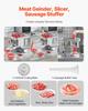 Commercial Electric Meat Grinder Slicer 11 Lbs/Min Sausage Stuffer Maker
