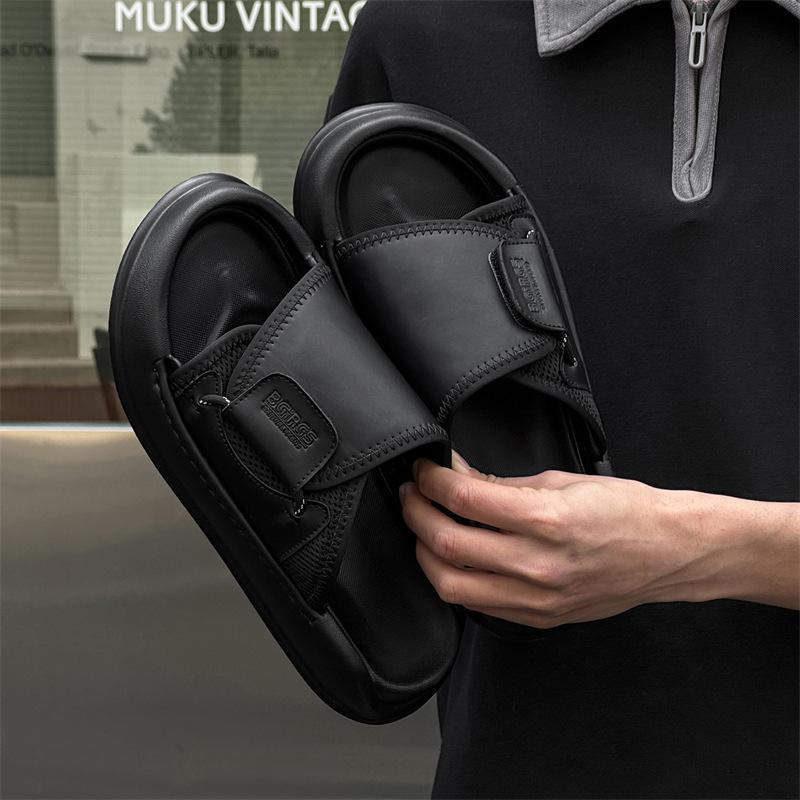 High Quality Men Slippers Men's Summer Outdoor Wear 2025 New Trend Casual Cool Sandals Non-slip Beach Shoes Chanclas De Hombre