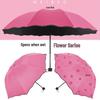 Guarda-chuva DeRuiEn Magic Bloom que Muda de Cor 3 Dobras Sol/Chuva