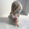 Elegant Hollow Out Mesh Head Wrap Soft Cupro Fiber Hat Bandana Headscarf For Summer Fashion Accessory