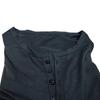 Camicia Estiva da Uomo Girocollo Maniche Corte Monocolore Pullover Bottoni Morbida Traspirante Casual Lunghezza Media Top da Lavoro Quotidiano da Uomo