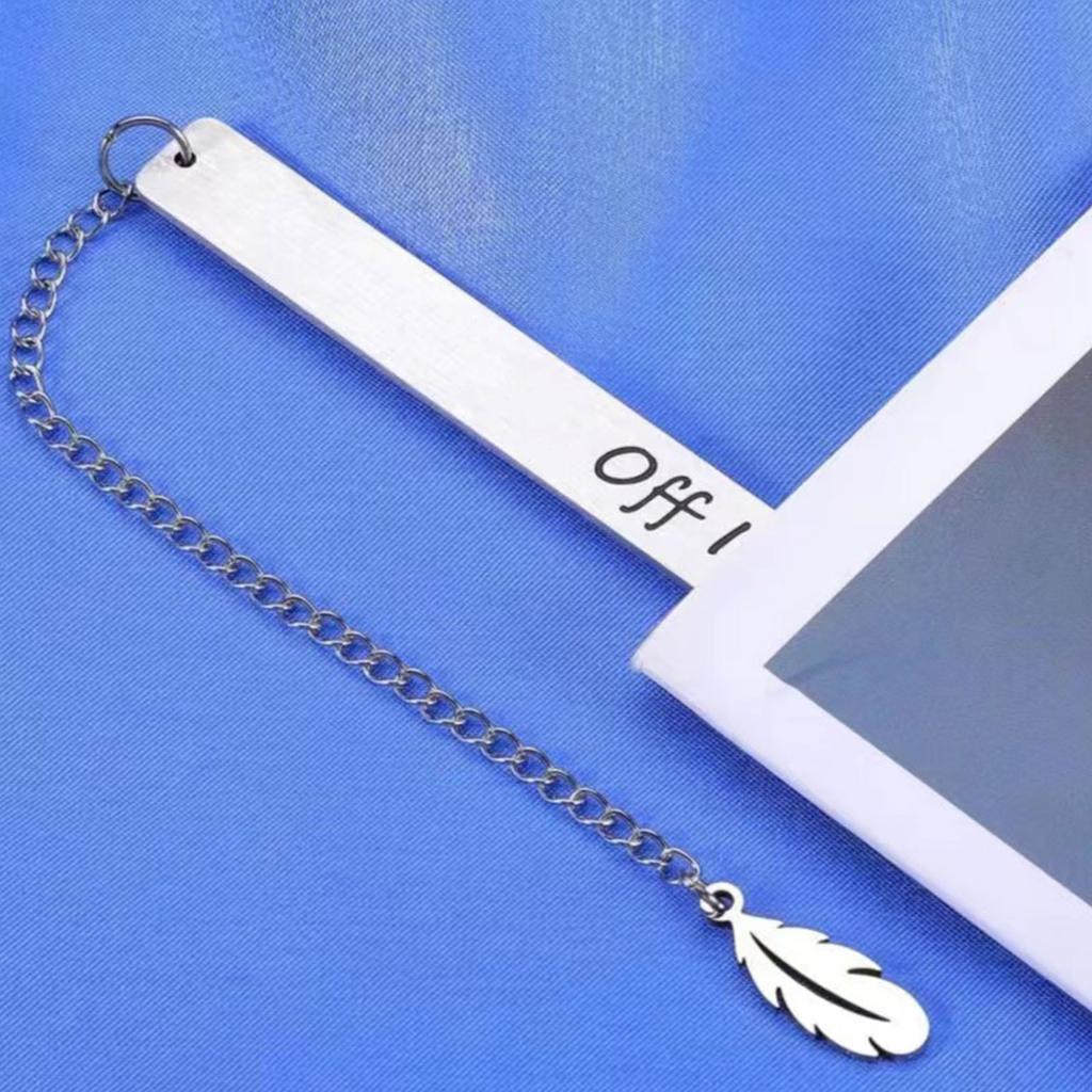 Stainless Steel Bookmarks Inspirational Bookmarks Pendant Bookmarks Metal Bookmarks Page Divider for Teacher Book Lover