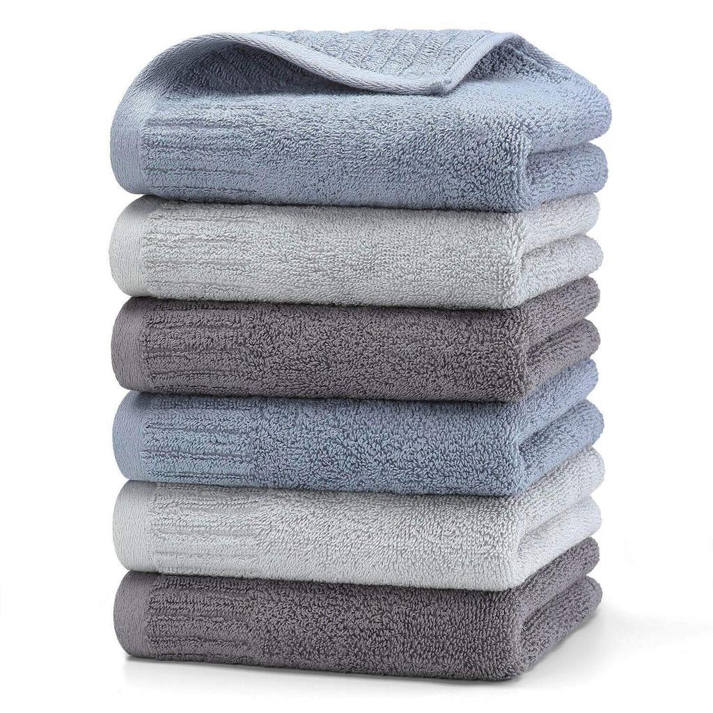HomeFirst Face Set of 71 X 35 Popular Soft and Ideal for Towels, 6, Approx. Cm, Approx. 100g/towel, 100% Cotton, Hotel-Quality Towels, Fluffy,