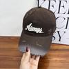 Gradual Change Hole Three-Dimensional Letter Embroidery Baseball Cap Men And Women Fashion Personality Couple Versatile Cap Spring And Autumn