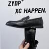 Fashion Italian Men Casual Leather Hand-Made Business Shoes Classic Round Toe Soft Bottom Loafers New Outdoor Flat Designer Walking Shoe