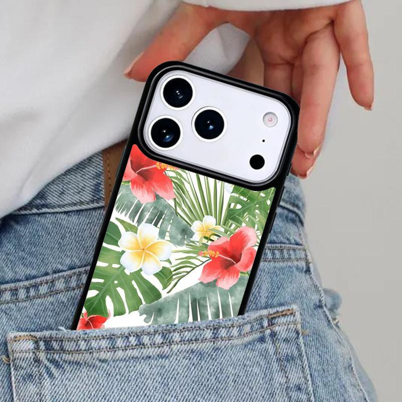 summer tropical pattern Phone Case for iPhone 17ProMax 12 13 14 15 16e 17 Pro Max Plus Air Cover