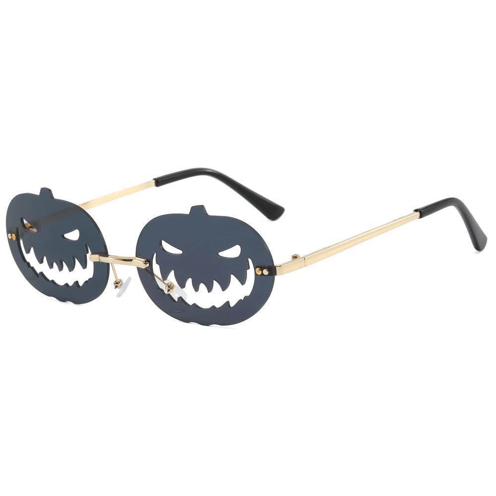 Cross-border Pumpkin Pentagram Sunglasses: Fun Party Glasses for Halloween & Christmas, Trendy Women's Accessory