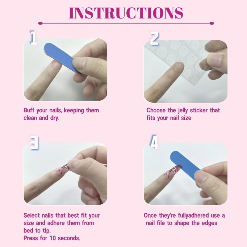 Almond Press on Nail Glossy Fake Nail Stick on Nail in 12 Sizes,24 Pcs French Nail Tips for DIY Nail Art Decorations