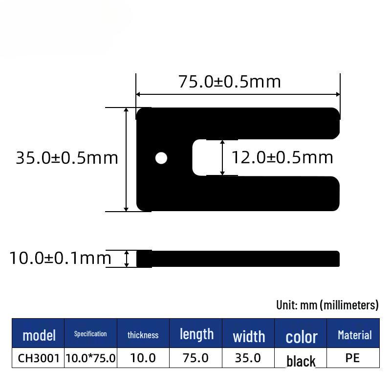 U-Shaped Plastic Flat Washer for Door and Window Installation - Horseshoe Home Decoration Tool, Australia