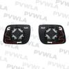 For Ford Explorer 2011 2012 2013 2014 2015 2016 2017 Pair Left & Right Side Heated Blind Spot Mirror Glass with Metal Plate