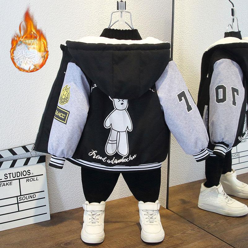 Lässiger dicker Mantel für Mädchen, Herbst- und Winter-Fleecejacke für Kinder