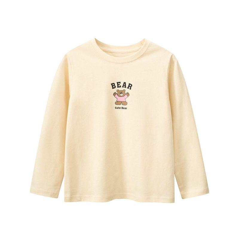 Trendy Children's Clothing Brand 2026 Spring New Brand Export Original Children's Pure Cotton Long-Sleeve T-Shirt Girls' Base Shirt