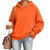 Women's Hooded Sweatshirt, Color Long Sleeve Pullover with Pocket, Loose Fit Casual Athletic Top