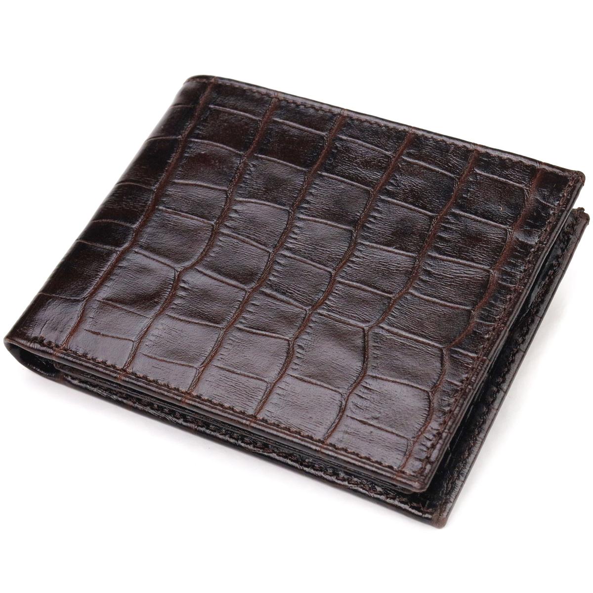 

Невеликий чоловічий портмоне з натуральної фактурної шкіри CANPELLINI Purse 21522