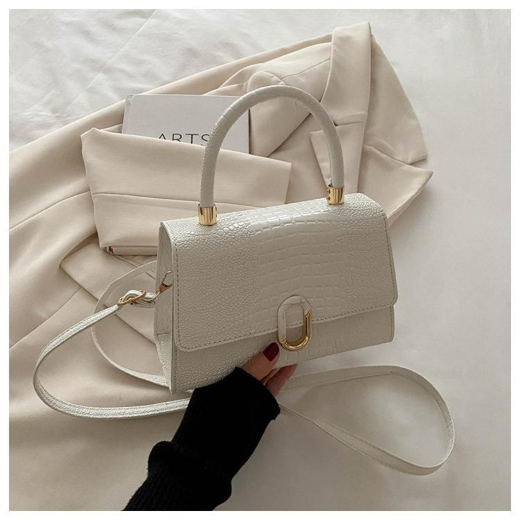 

Bags Women s Fashion Niche Textured Small Square Bags Versatile Shoulder Crossbody Bags Handbags белый