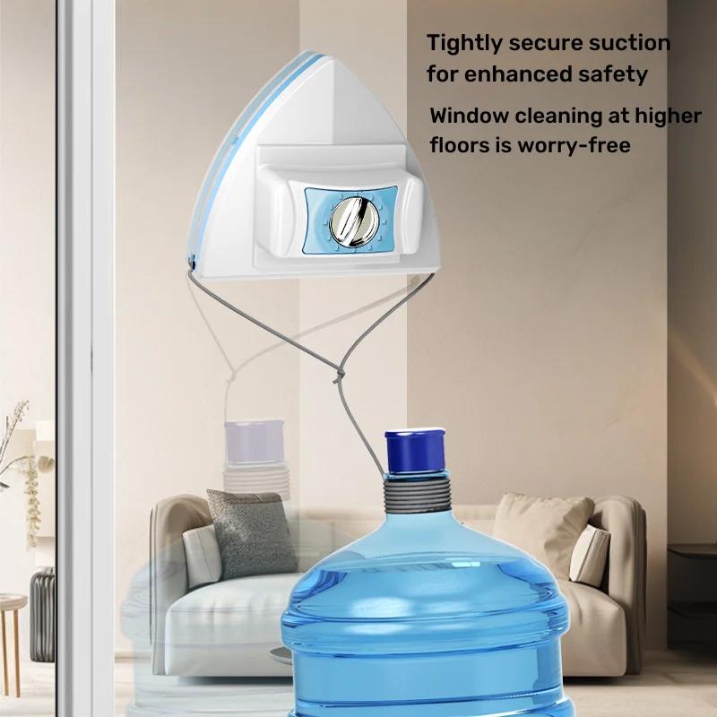 Double-sided Magnetic Window Cleaner Glass Cleaning Tool Household Brush High-rise Building Glass Wiper Sixth Gear Adjustment