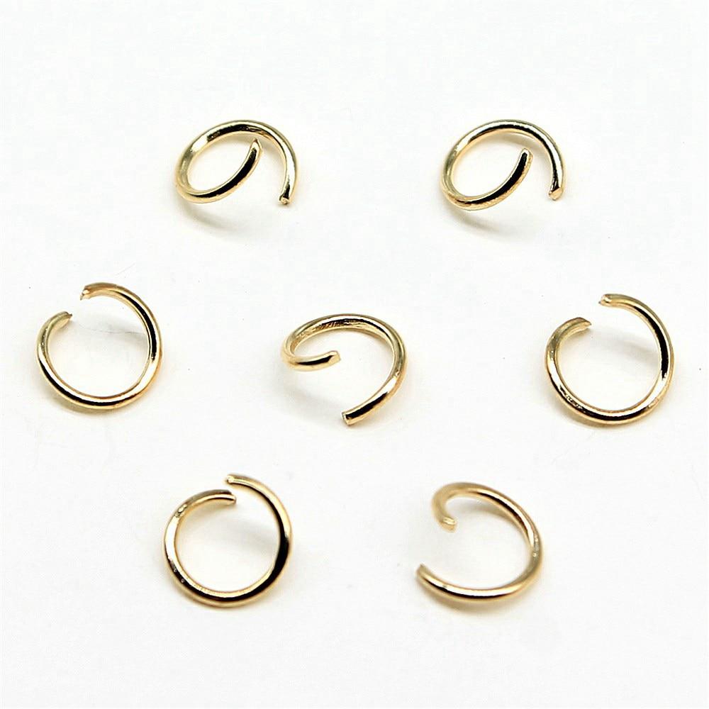 

400 шт. кольцо для прыжков, ювелирные компоненты, аксессуары, Kc золотого цвета, железо 0,7х6 мм