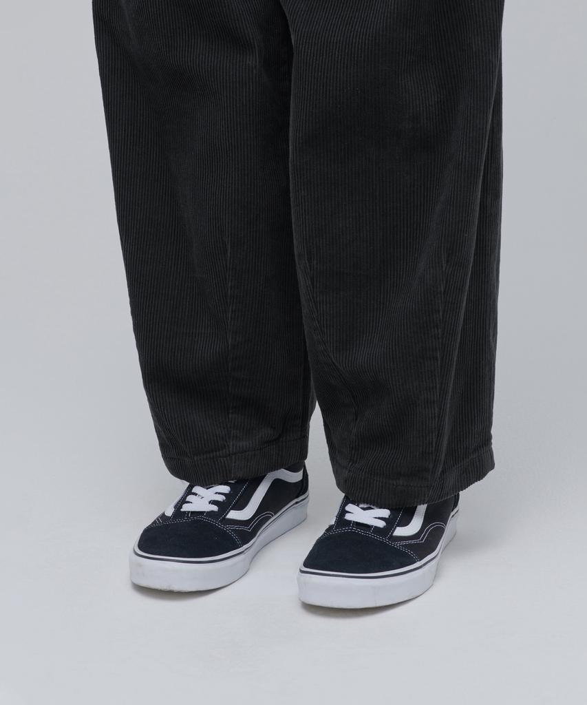 MUSINSA STANDARD Corduroy Wide Balloon Pants [Dark Gray]