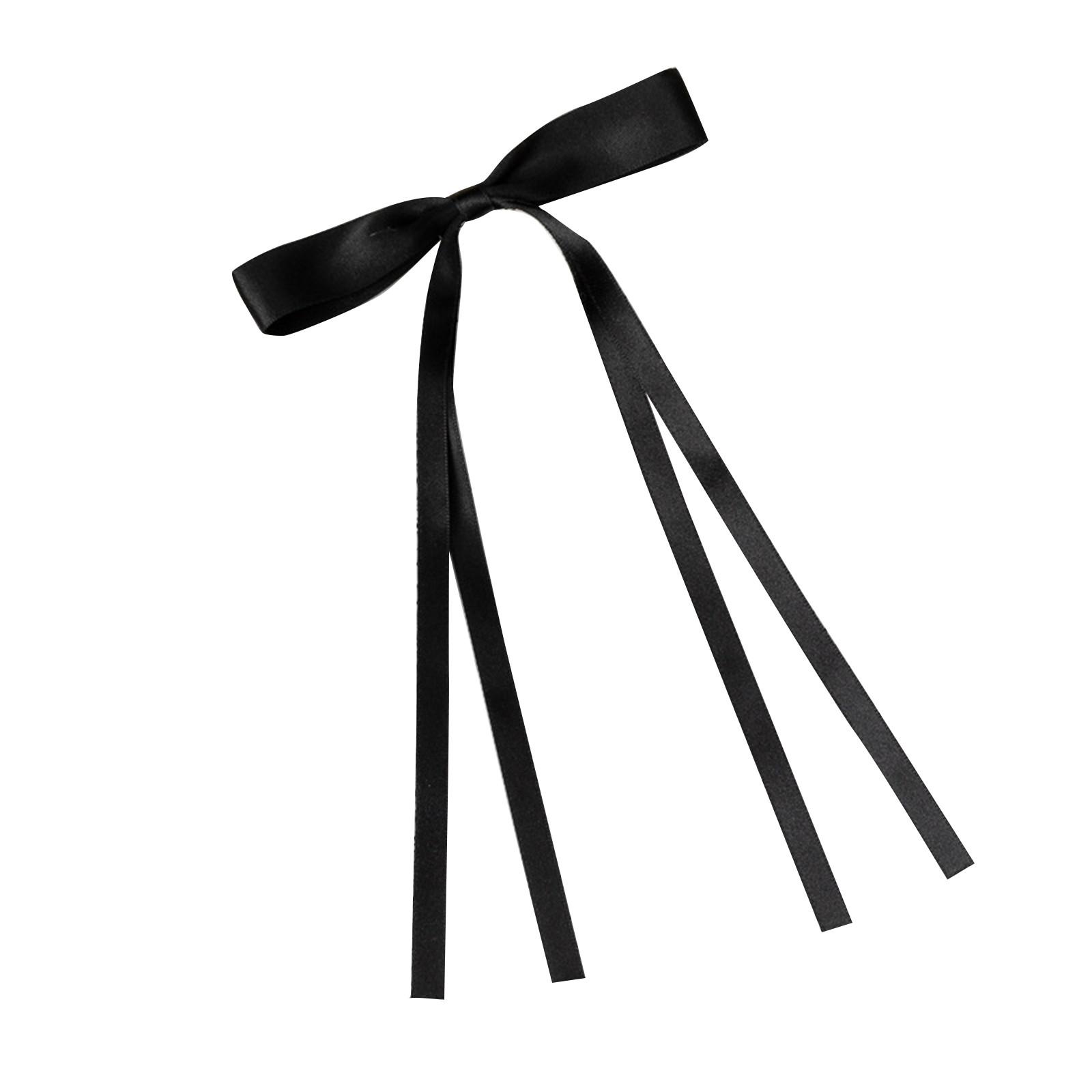 

Заколки для волос с бантом для женщин и девочек, ленты для волос с кисточками, резинки для волос с бантом и длинным хвостом, аксессуары для волос для малышей, подростков, детей One Size