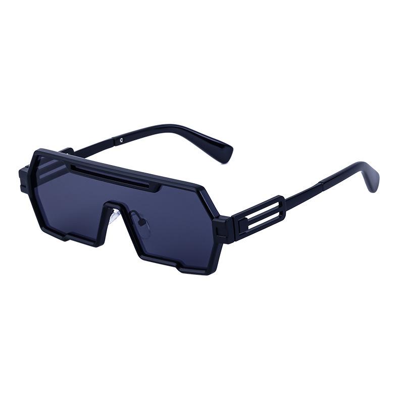 Retro Steampunk Men s Sunglasses Polygonal Irregular Frame Retro Street High-end Fashion Sunglasses