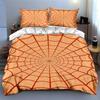 Geometric, radial, web-like. Bedding Duvet cover sets Duvet covers Pillowcases gifts (1 * Duvet Cover 2 * Pillowcases, without duvet insert)