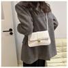 Fashion Womens Bag 2023 Winter New Stylish Solid Color Shoulder Bag**