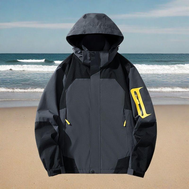 Men Women Outdoor Waterproof Windproof Jacket Multi Color Fashion Trendy Youth Outdoor Hiking Camping Windbreaker Coat