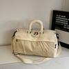 Women Gym Tote Duffle Bag with Wet Pocket And Shoe Compartment Nylon Weekender Bag Overnight Tote for Travel Fitness Dance