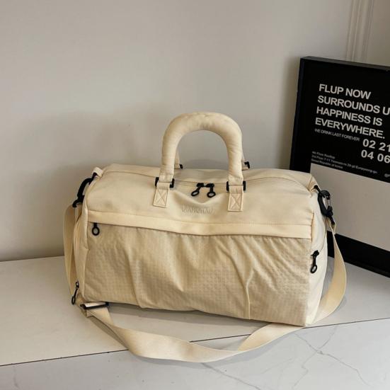 Women Gym Tote Duffle Bag with Wet Pocket And Shoe Compartment Nylon Weekender Bag Overnight Tote for Travel Fitness Dance