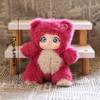 Cute Sheep Vinyl Plush Toy Kawaii Fluffy Stuffed Bear Rabbit Doll Lovely High Quality Material PVC Keychain Birthday Gift Xmas