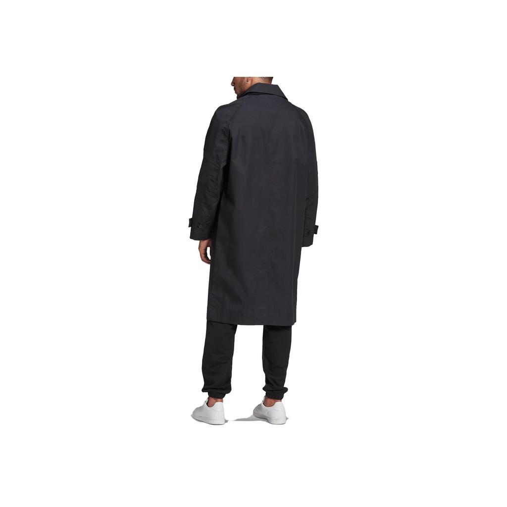 Adidas Blue Version Trench Coat Jacket Black Men Streetwear HD4791