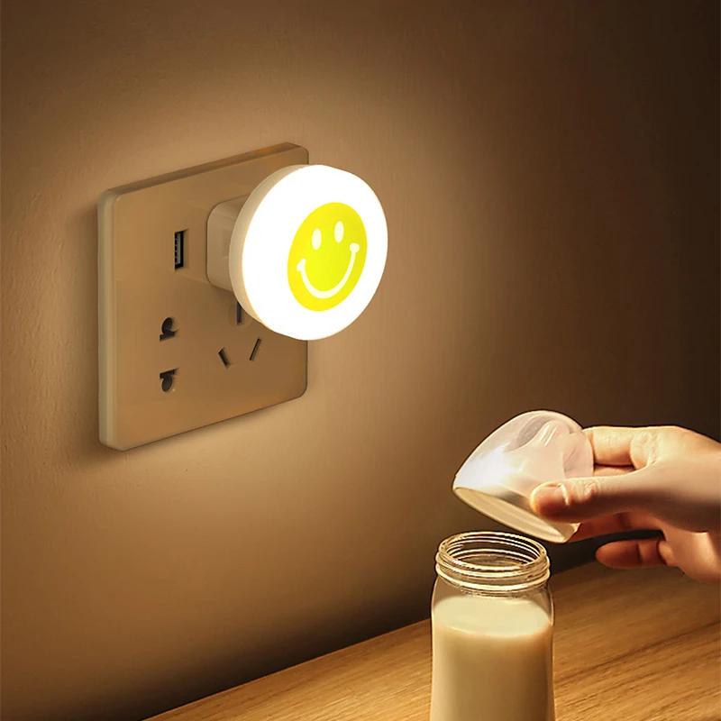 USB-Nachtlicht, Mini-LED-Nachtlicht, USB-Stecker, Lampe, Powerbank, Aufladen, USB-Buchlichter, kleine runde Lese- und Augenschutzlampen