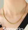 Gold-Plated Soft Snake Chain Necklace - Minimalist European & American Style Jewelry