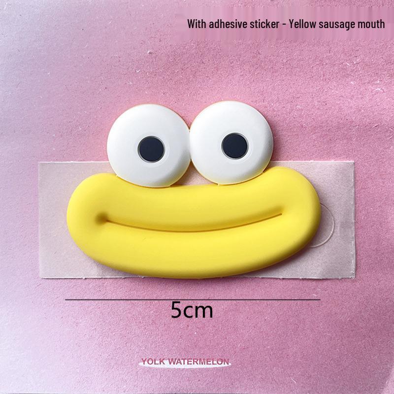 Cartoon Sausage Mouth PVC Charms: DIY Phone Case, Magnet, Shoe Accessories