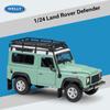 Welly Land Rover Defender Legierungsautomodell im Maßstab 1:24, Druckguss-Metallspielzeugfahrzeuge, Automodell, hohe Simulationskollektion, Kindergeschenke