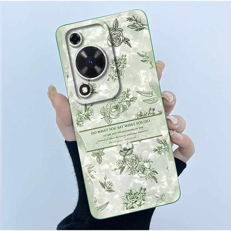 For Huawei Nova Y72 Phone Case Fashion Simplicity Flower Matte Silicone Shell For Huawei Nova Y72S Y63 Y 72 Back Cover Housing