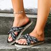 Fashion Summer Sandals, Women's Flat Roman Shoes, Summer 2025New High-grade Slippers, Wear Fashion Sandals, Women's Shoes