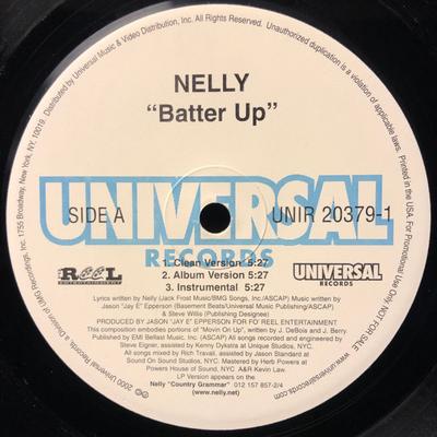 12palcová deska NELLY - Batter Up UNIR203791 Universal Recor 2000 US Rap & Hip-Hop/R&B Použitá