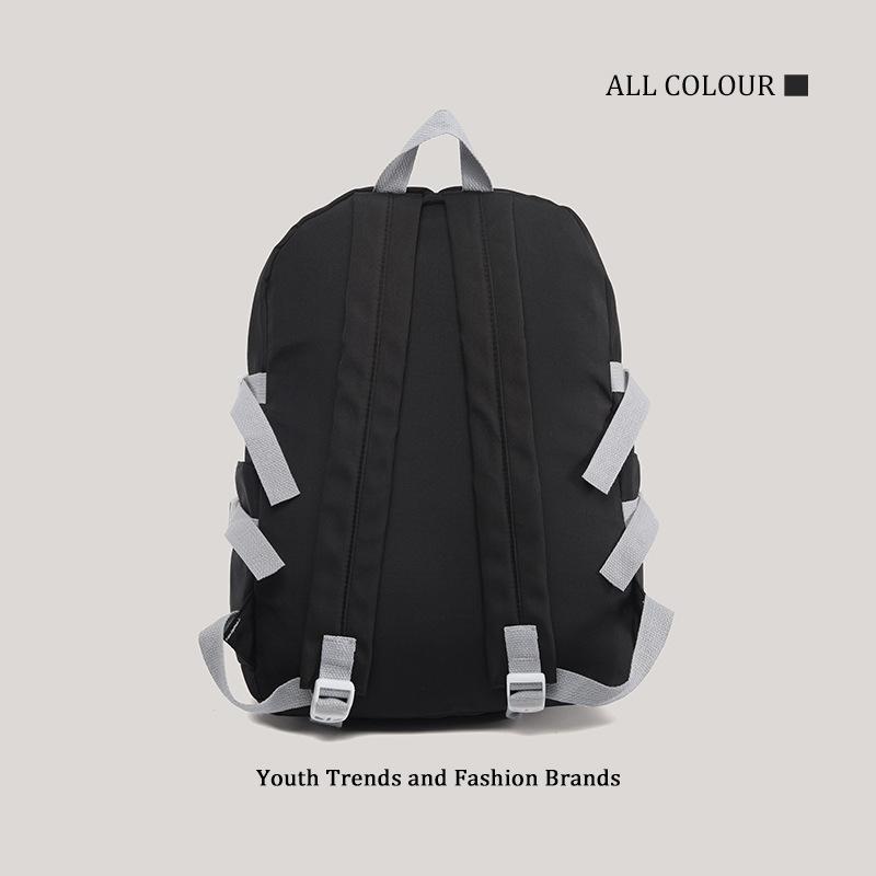 Backpack female, campus backpack, junior high school student schoolbag, large-capacity travel bag