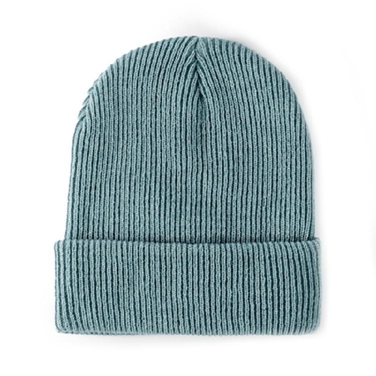 Warm Knitted Wool Cap Unisex Beanie Stretch Thick Knitted Cap for Cold Weather