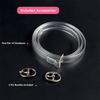 60cm Invisible Shoelace Straps Wrap Around Prevent Slipping Transparent Shoe Belt High Heels Flats Anti-Slip Strap Shoe Laces