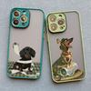 Cute Cartoon Newspaper Reading Dog Phone Case For iPhone 15 14 16 12 Pro Max 11 13 Mini Pro Max X XR XS Lovely Shockproof Covers
