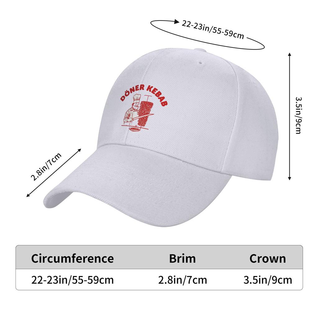 Doner Kebab Baseball Caps Snapback Fashion Baseball Hats Breathable Casual Casquette Outdoor Unisex